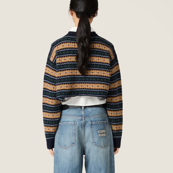 Miu Miu Wool V-neck sweater - Picture 2 of 14